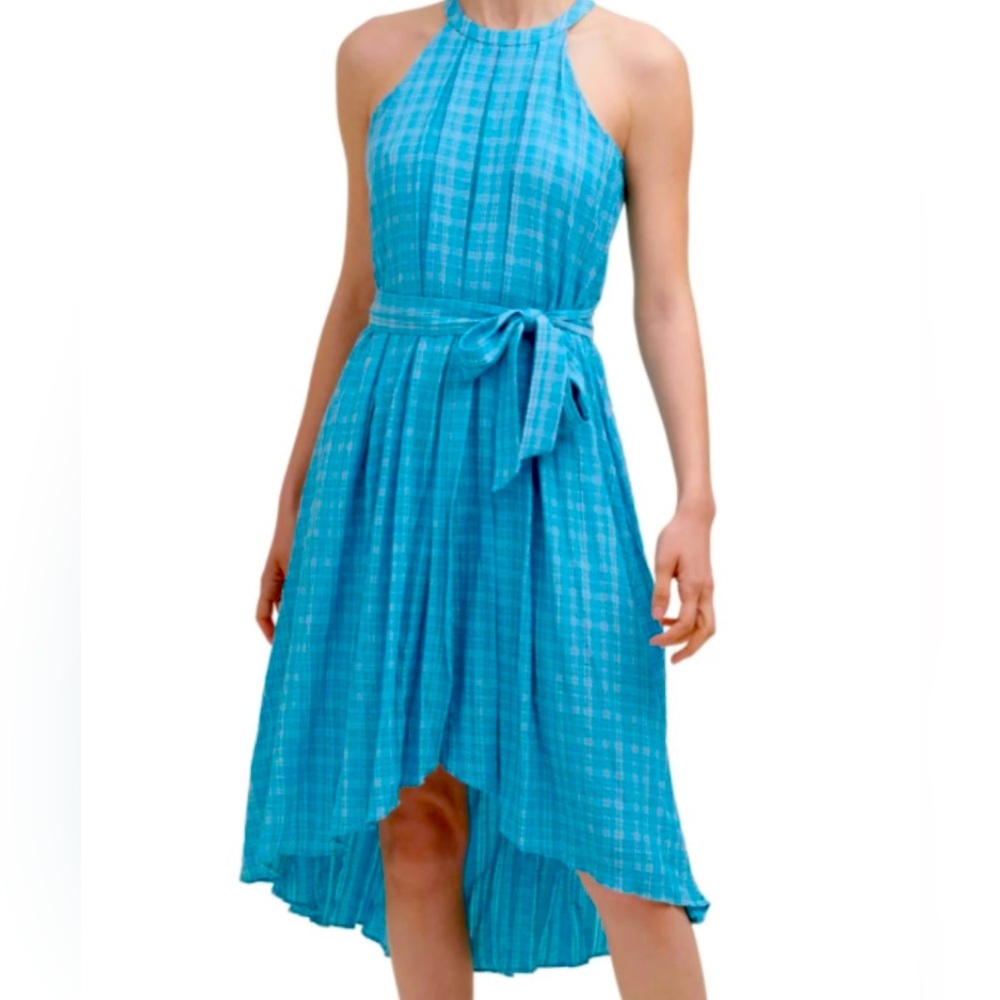 CALVIN KLEIN Womens Turquoise Dress
